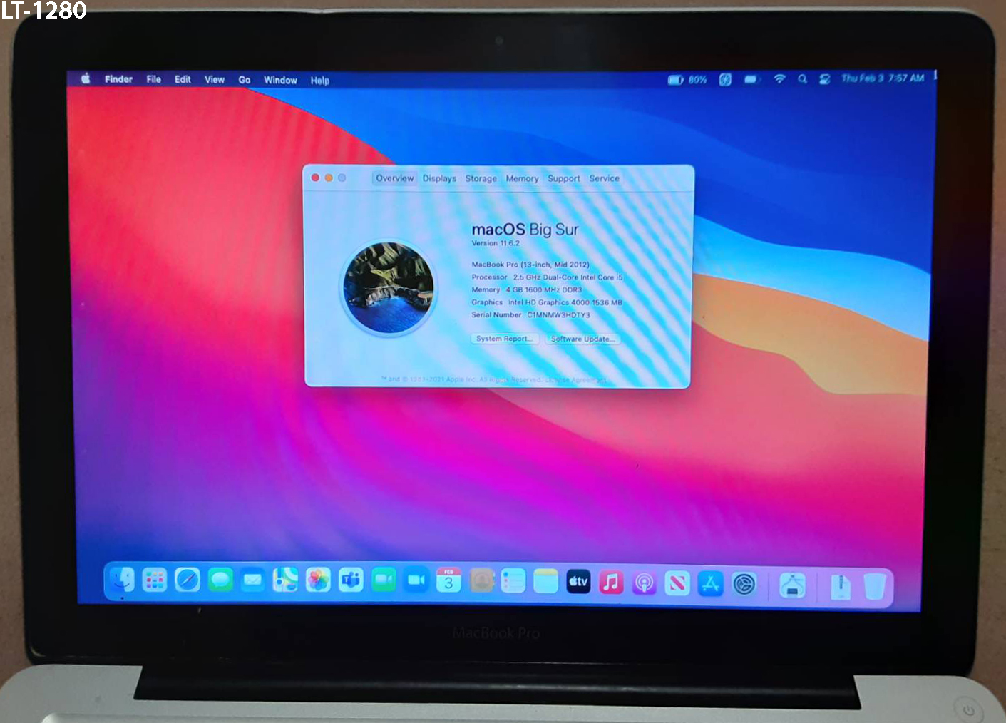 MacBook Pro (13インチ, Mid 2012) A1278